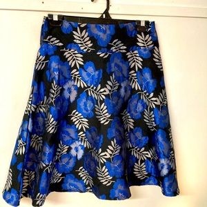 Embroidered A-line skirt